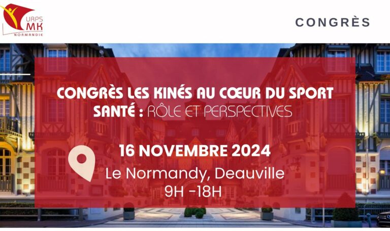 Informations sur le congrès des kinés au coeur du sport