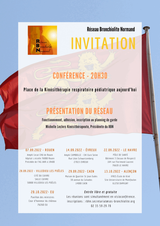Affiche Réseau bronchiolite normand 2022