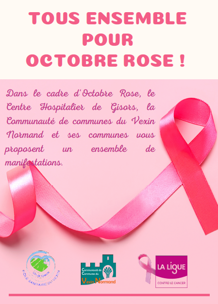 Affiche Tous ensemble pour octobre rose