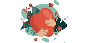 Mains qui entourent un coeur