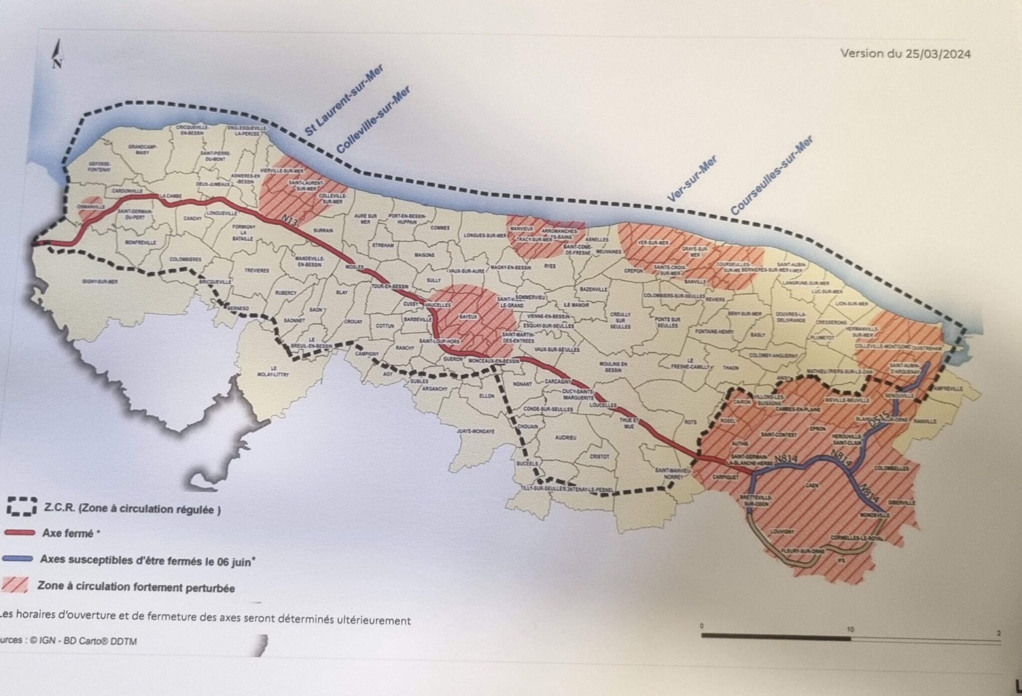 Plan circulation pour le 80eme anniversaire du débarquement